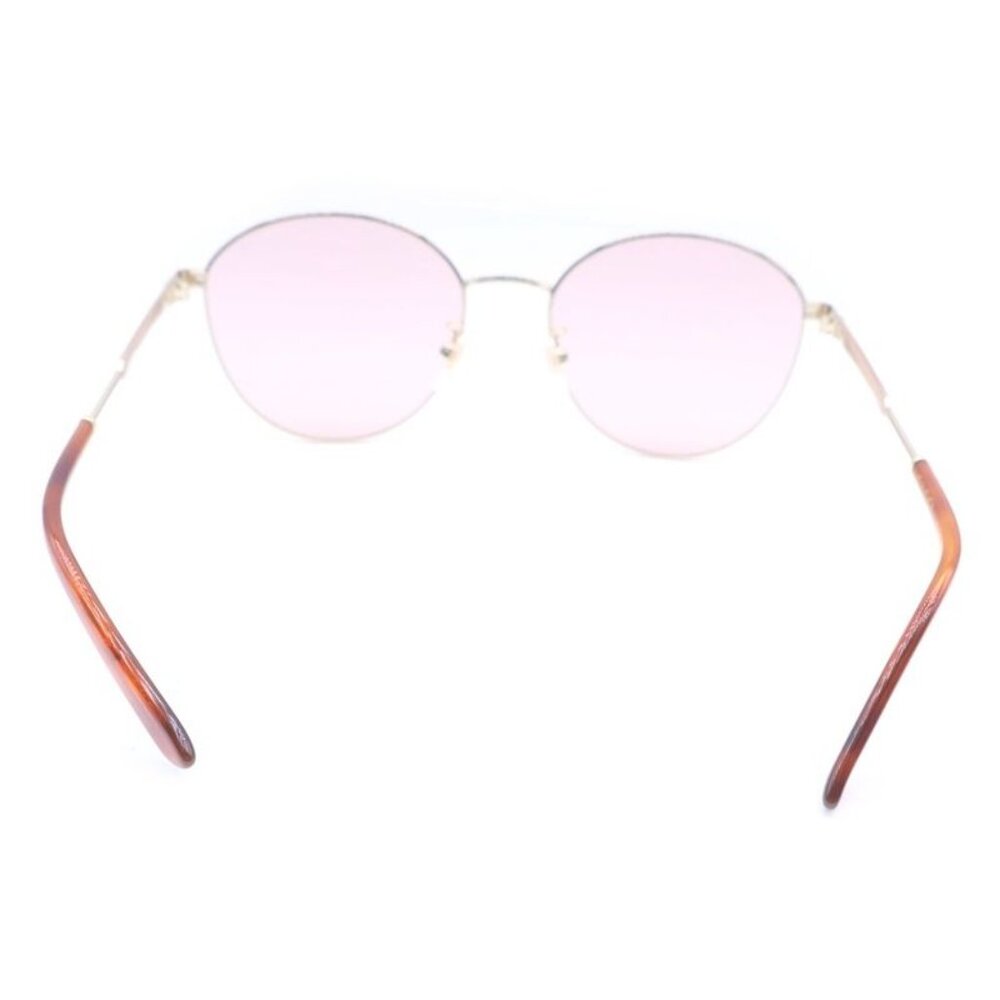 Gucci Interlocking GG Metal Frame Sunglasses Gold… - image 2